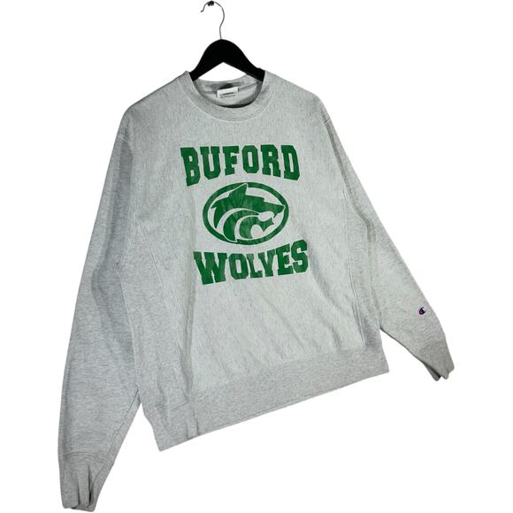 Champion Reverse Weave Buford Wolves Spellout Crewneck - Picture 4 of 7